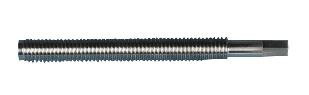Screw drive actuator for research equipment – turned and threaded in steel.