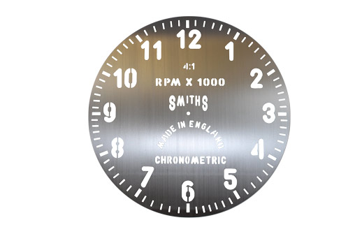 custom machined chronometric clock face cutout