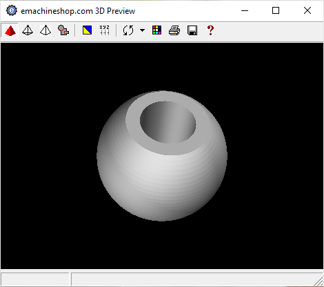 3D render of a bead in eMachineShop CAD