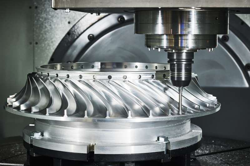 Impeller manufacturing process by CNC machine