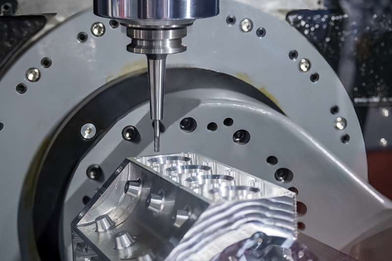 The hi-precision automotive manufacturing process by multi-axis CNC milling machine