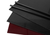 carbon fiber sheets on a white background