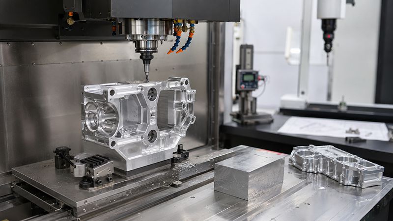 Precision CNC machined parts illustrating the factors that affect machining cost including material, tolerances, geometry, setups and inspection