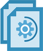 Documents icon with gears