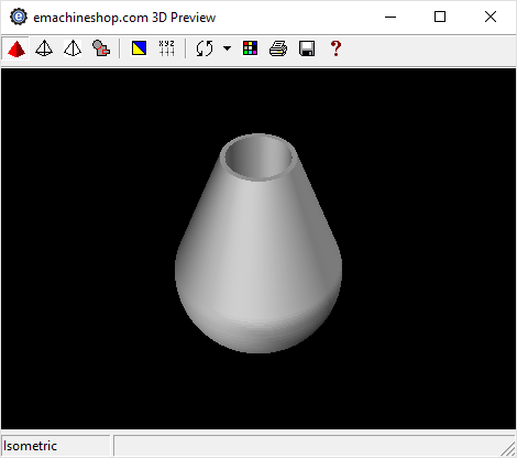 3D render of a knob in eMachineShop CAD