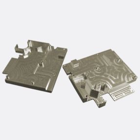 2 attachable complex milled metal parts