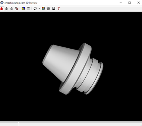 3D render of a nozzle in eMachineShop CAD