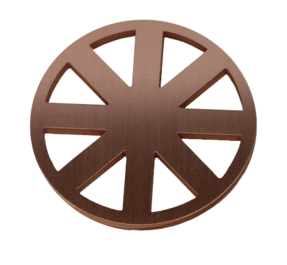 bronze plasma cut wheel part