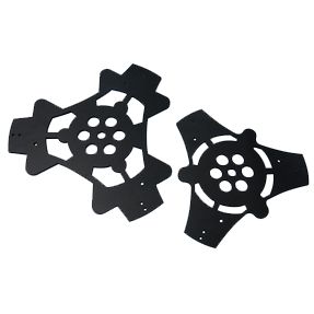 black anodized telescope parts made on a waterjet